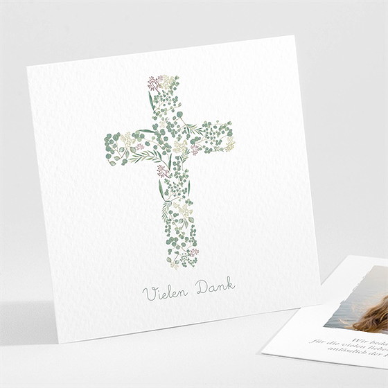 Dankeskarte Kommunion Frühling