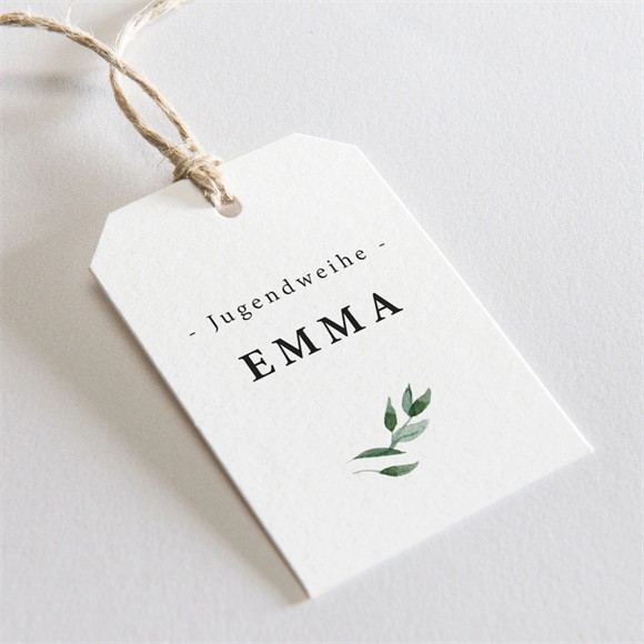 Geschenkanhänger Jugendweihe Blätterfantasie ref.N291672