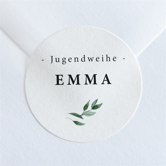 Aufkleber Jugendweihe Blätterfantasie ref.N3601762