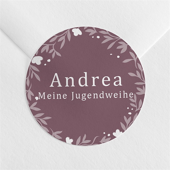 Aufkleber Jugendweihe Fliedertraum