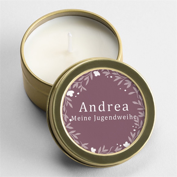 Kerze Jugendweihe Fliedertraum ref.N3601775