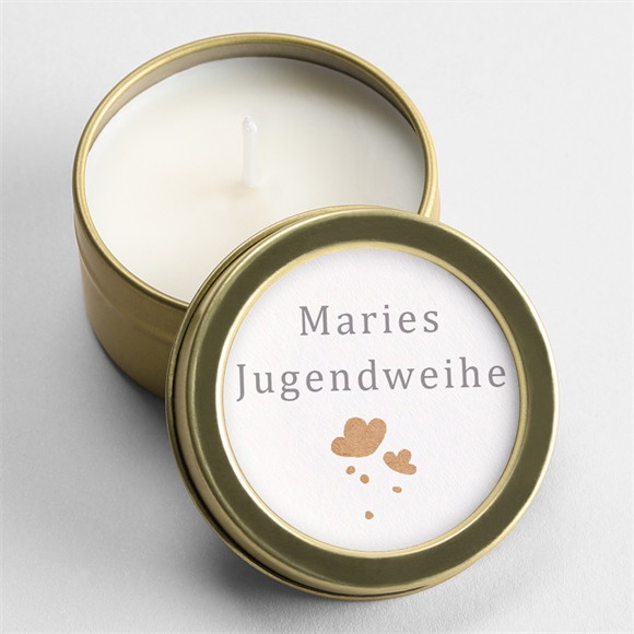 Kerze Jugendweihe Blumenrelief ref.N3601777