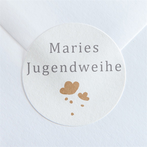 Aufkleber Jugendweihe Blumenrelief ref.N3601776