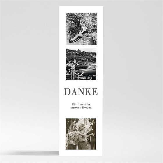 Trauerdanksagung Memento - Magnet Lesezeichen