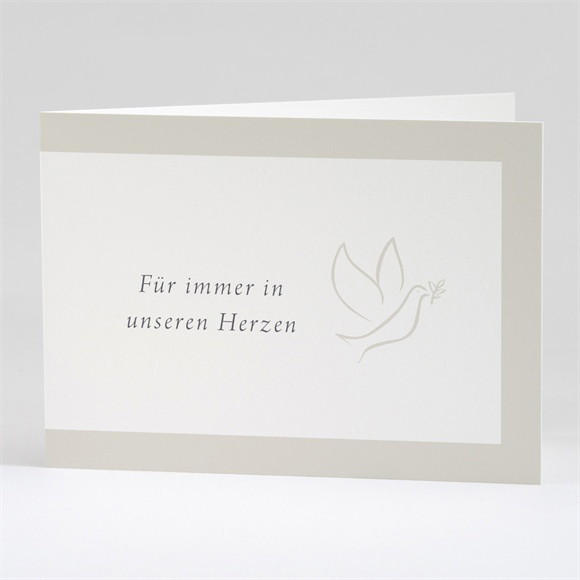 Trauerdanksagung Taube der Hoffnung - Quer ref.N42144