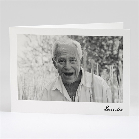 Trauerdanksagung Zitat - Klappkarte