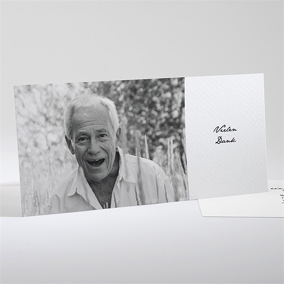 Trauerdanksagung Zitat - Querformat