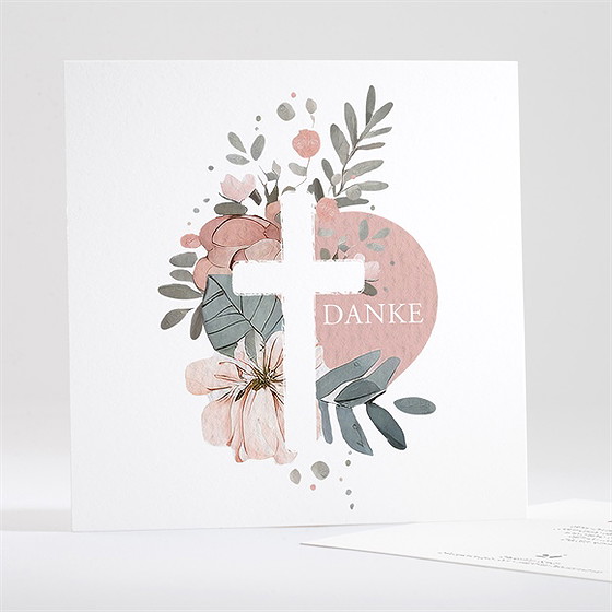 Trauerdanksagung Sanfte Klarheit - Quadrat