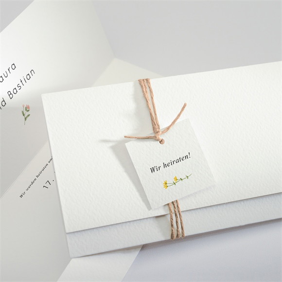 Hochzeitseinladung Landfreude - Pockefold Quer ref.N94168