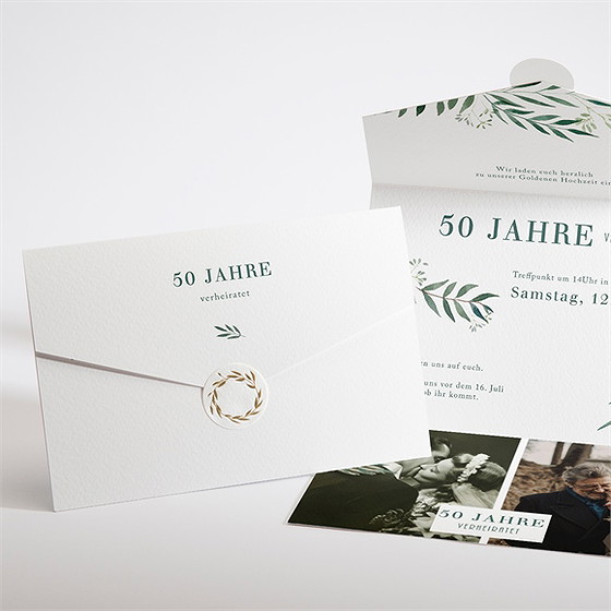 Einladung Hochzeitsjubiläum Alles In Einem - 50 Jahre