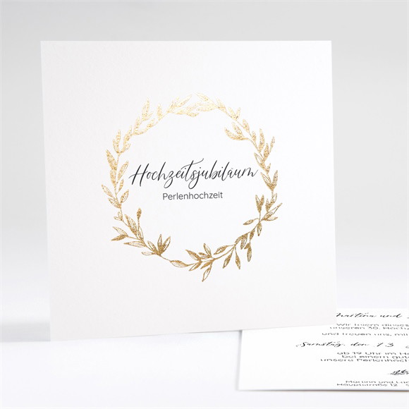 Einladung Hochzeitsjubiläum Goldener Kranz ref.N351371