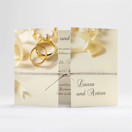 Einladung Hochzeitsjubiläum Goldene Ringe