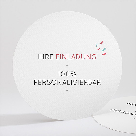 Einladung Hochzeitsjubiläum blanco rund*13,5cm  (n321142)