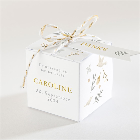 Geschenkbox Taufe Zarte Eleganz