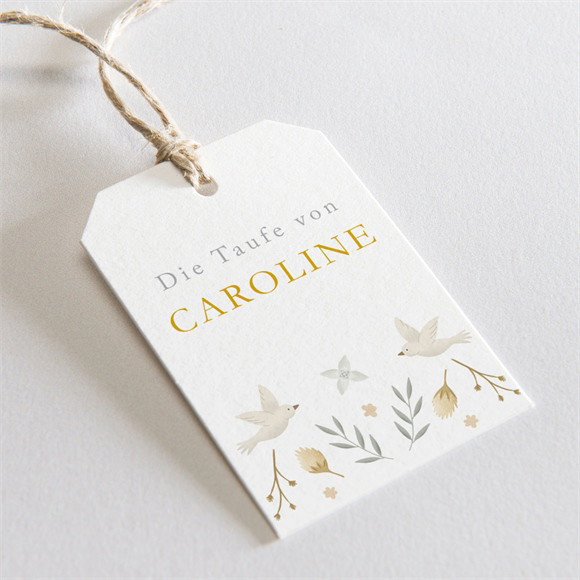 Geschenkanhänger Taufe Zarte Eleganz ref.N291590