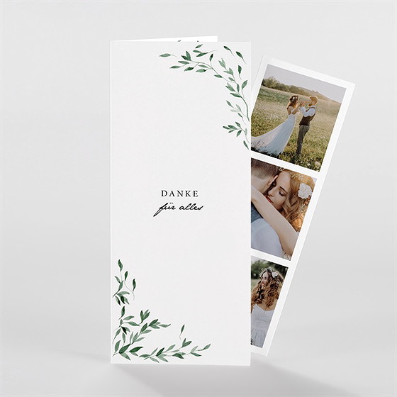 Dankeskarte Hochzeit unter dem olivenbaum