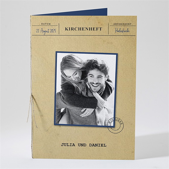 Kirchenheft Hochzeit hochzeitstelegramm