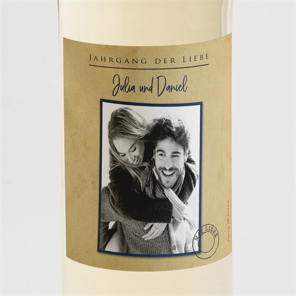 Flaschenetikett Hochzeit Hochzeitstelegramm ref.N3001882