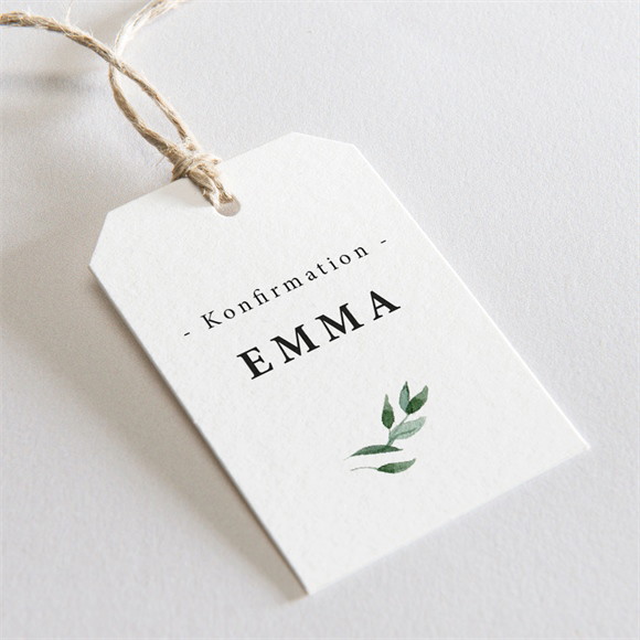 Geschenkanhänger Konfirmation zarte Olivenblätter ref.N291711