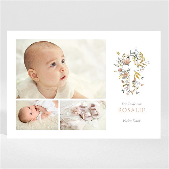 Dankeskarte Taufe Freude Pur