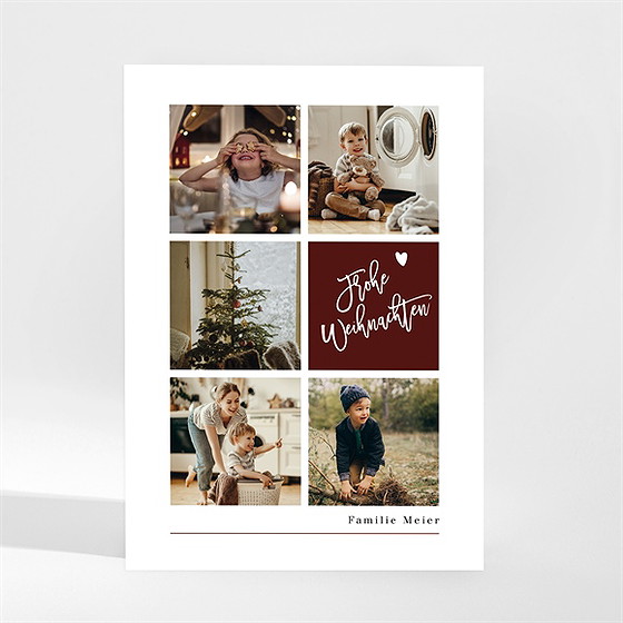 Weihnachtskarte foto-gitter - magnet