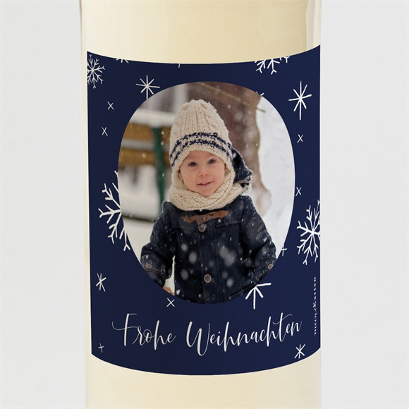 Flaschenetikett Weihnachten Weihnachtssterne ref.N3001985