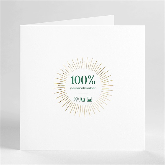 Weihnachtskarte Blanco - 15X15cm (N461103)