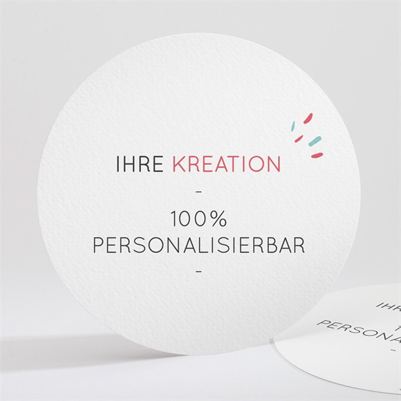 Weihnachtskarte Blanco - Rund*13,5cm (N21268) ref.N321268