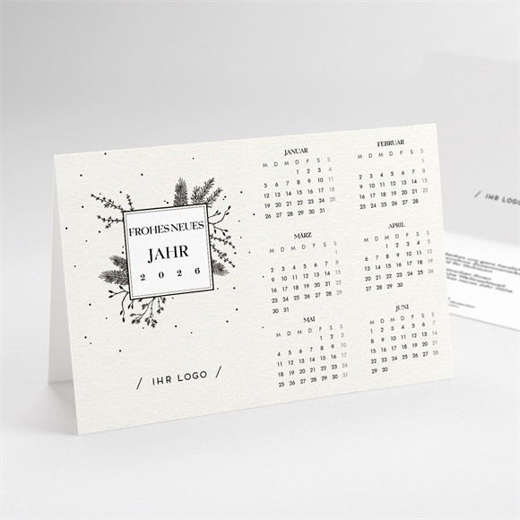 Weihnachtskarte Winterblumen - Kalender ref.N41152