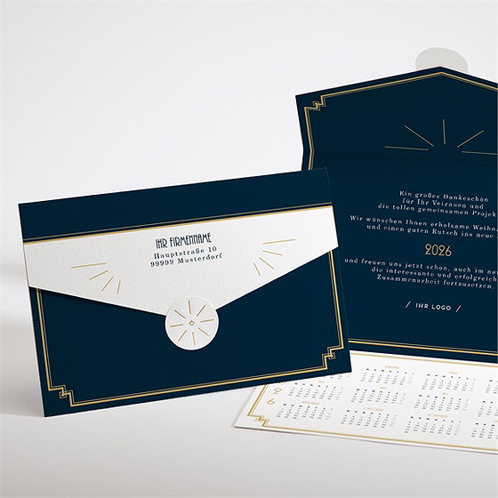 Weihnachtskarte Alles In Einem Retro