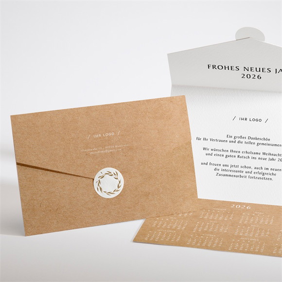 Weihnachtskarte Alles in einem Kraftpapier ref.N97136