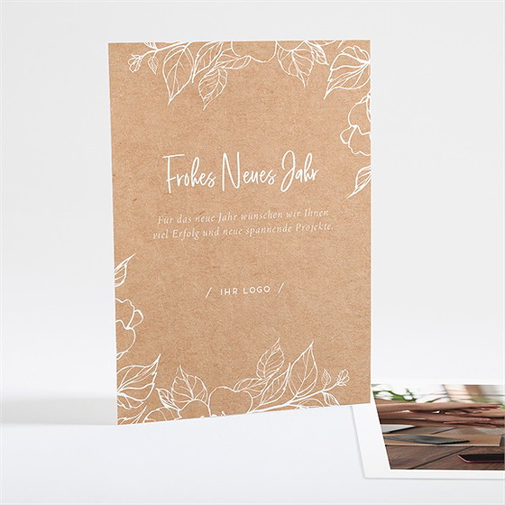 Weihnachtskarte Filigrane Blätter