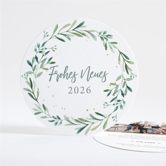 Weihnachtskarte Moderne Blättergrüße ref.N321156