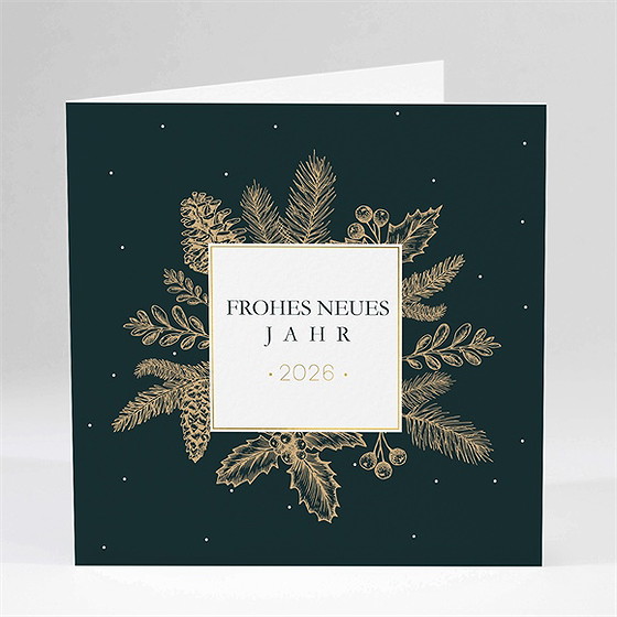 Weihnachtskarte Weihnachtskranz