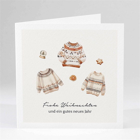 Weihnachtskarte Norwegerpullis