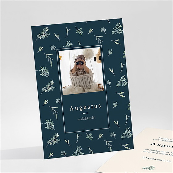 Geburtstagseinladung Blätterregen