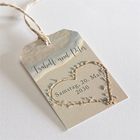 Geschenkanhänger Hochzeit Strandliebe ref.N291220