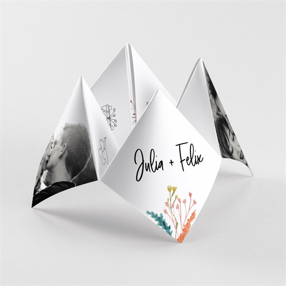 Hochzeitseinladung Landkunst - Origami ref.N330115