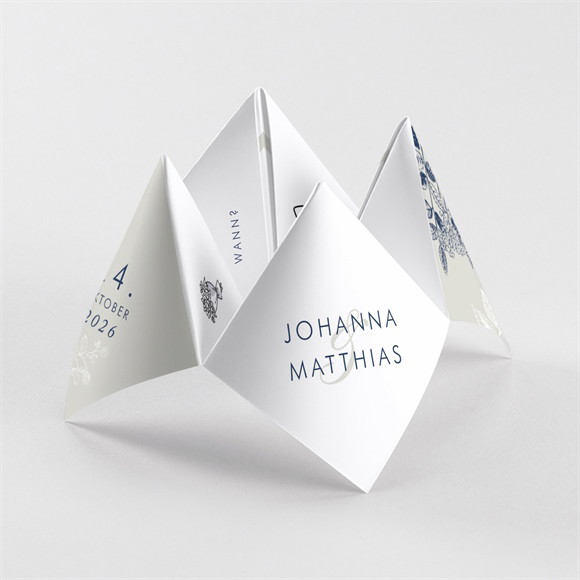 Hochzeitseinladung Blühender Zweig - Origami ref.N330122