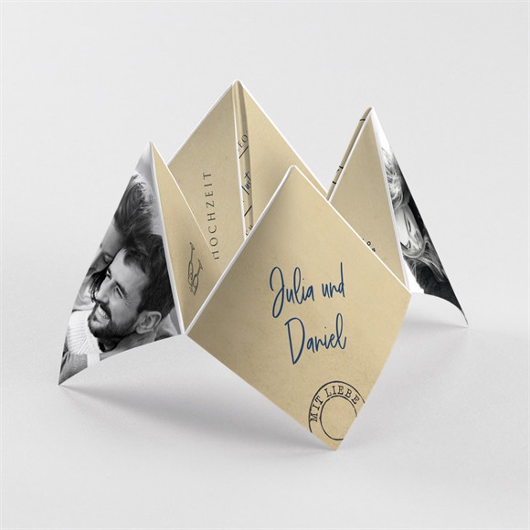 Hochzeitseinladung Hochzeitstelegramm - Origami ref.N330121