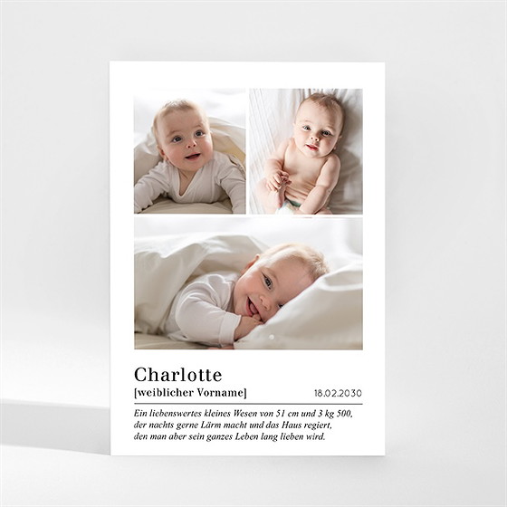 Geburtskarte definition