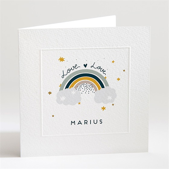 Geburtskarte Regenbogen
