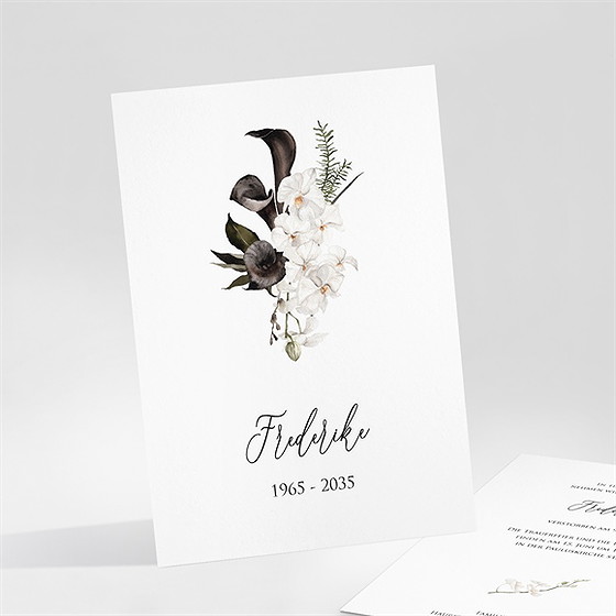 Trauerkarte Orchideen