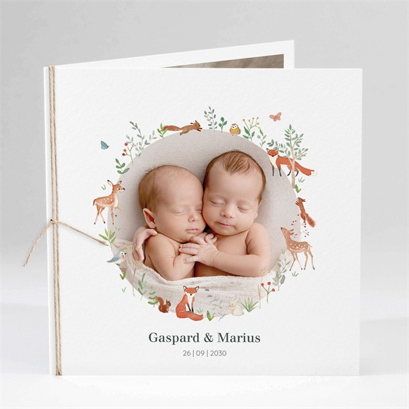 Geburtskarte Kleine Zwillinge ref.N451433