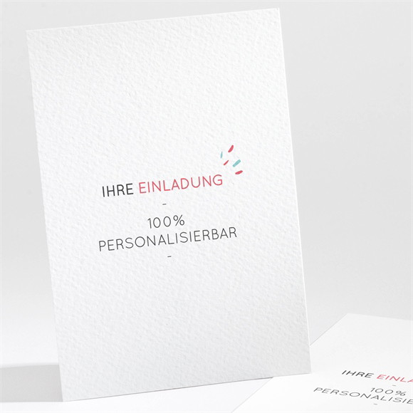 Geburtstagseinladung Blanco - 14,5x21cm (N241187) ref.N241187