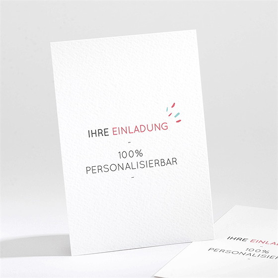 Geburtstagseinladung blanco - 9,5x13,8cm (n211253)