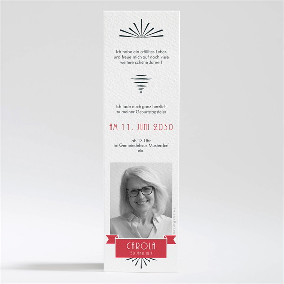 Geburtstagseinladung Originelles Lesezeichen ref.N200333