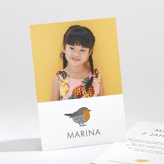 Geburtstagseinladung zartes vogelgezwitscher