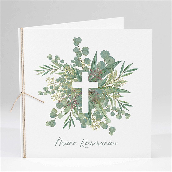 Einladung Kommunion Anmut - Kordel