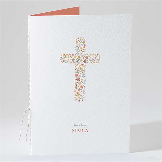 Kirchenheft Taufe blumenmosaik